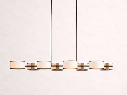 Daphne Fabric Linear Chandelier