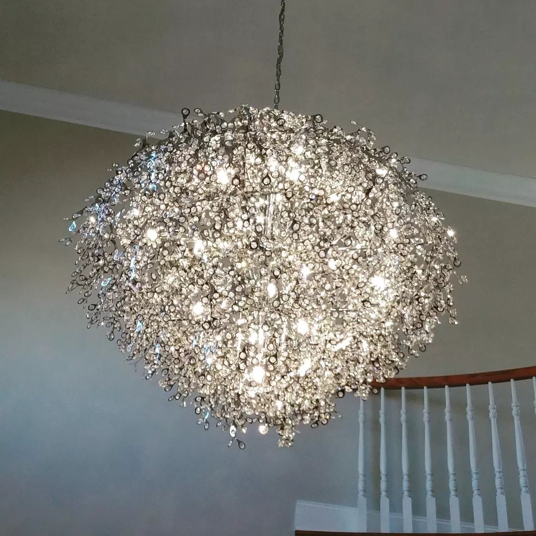 Modern 10/13/21-Light Gyroscopic Chrome Pendant Light Fixtures for Dining Room/Living Room