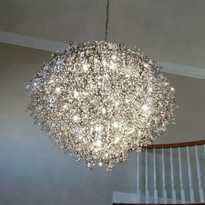 Modern 10/13/21-Light Gyroscopic Chrome Pendant Light Fixtures for Dining Room/Living Room