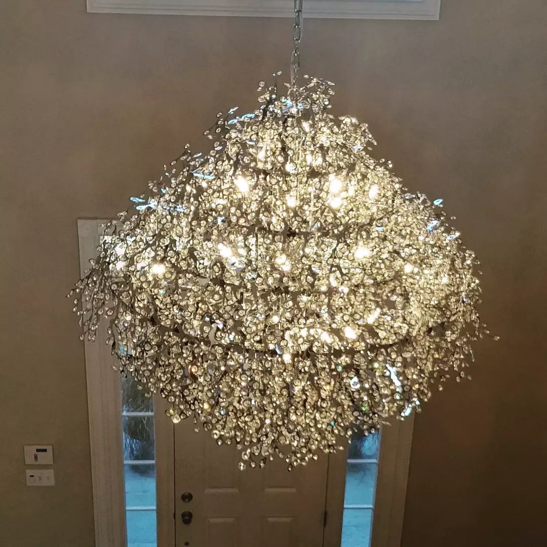 Modern 10/13/21-Light Gyroscopic Chrome Pendant Light Fixtures for Dining Room/Living Room