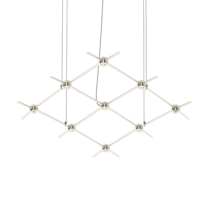 Verelune Aquarius Minor Pendant Light Metal & Acrylic 66.75"W x 28"D