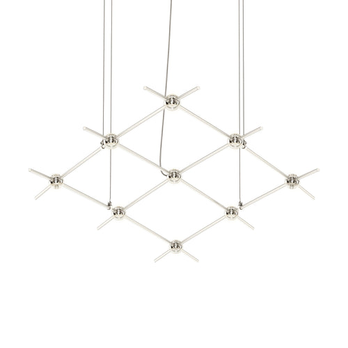 Verelune Aquarius Minor Pendant Light Metal & Acrylic 66.75"W x 28"D