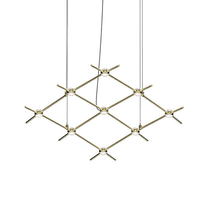 Verelune Aquarius Minor Pendant Light Metal & Acrylic 66.75"W x 28"D