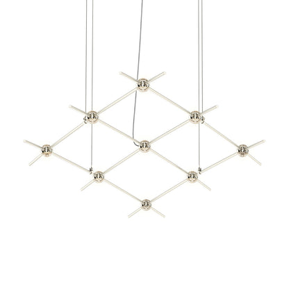 Verelune Aquarius Minor Pendant Light Metal & Acrylic 66.75"W x 28"D