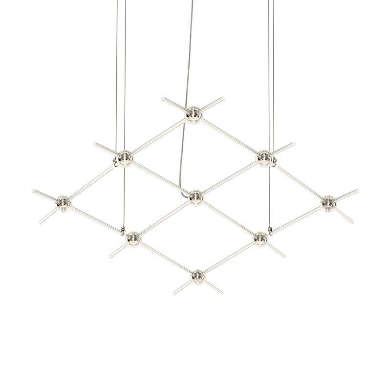 Verelune Aquarius Minor Pendant Light Metal & Acrylic 66.75"W x 28"D