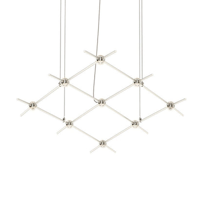 Verelune Aquarius Minor Pendant Light Metal & Acrylic 66.75"W x 28"D