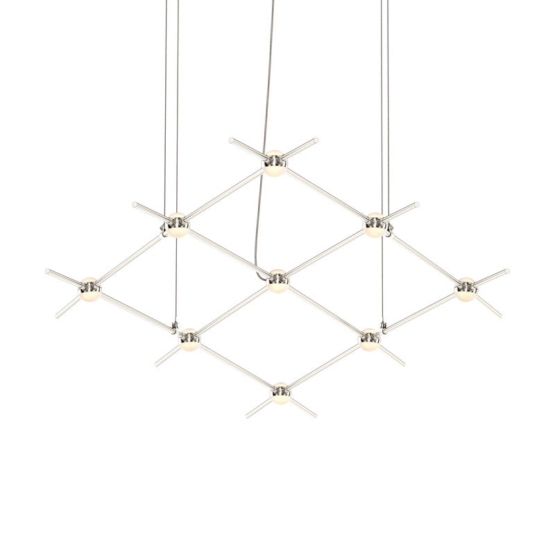 Verelune Aquarius Minor Pendant Light Metal & Acrylic 66.75"W x 28"D