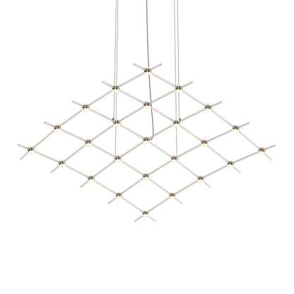 Verelune Aquarius Medius Pendant Light Metal & Acrylic 121.75"W x 50.5"D