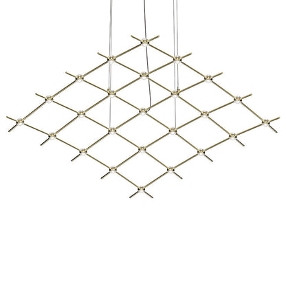 Verelune Aquarius Medius Pendant Light Metal & Acrylic 121.75"W x 50.5"D