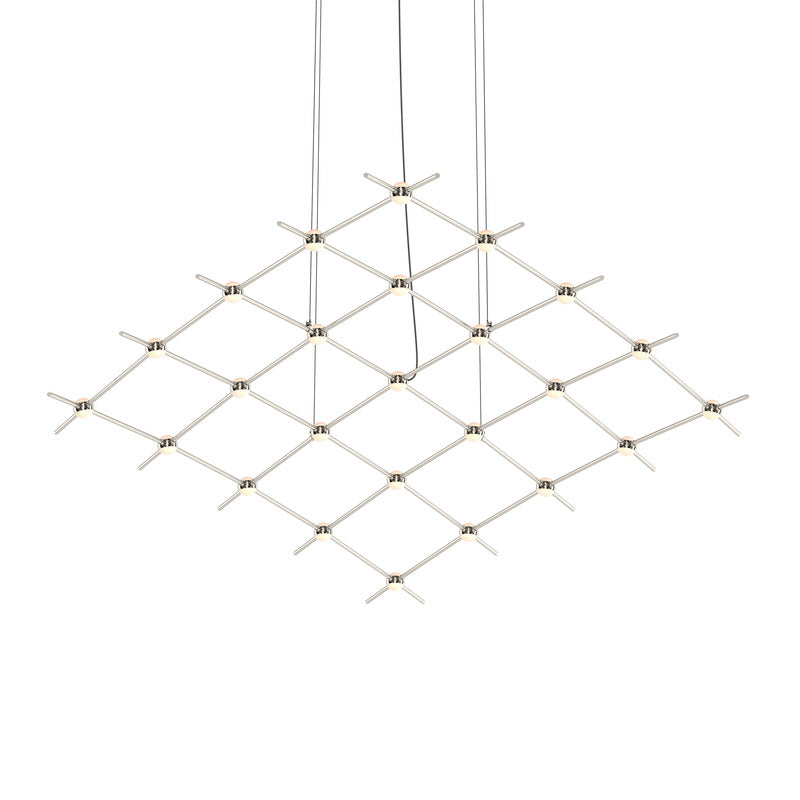 Verelune Aquarius Medius Pendant Light Metal & Acrylic 121.75"W x 50.5"D
