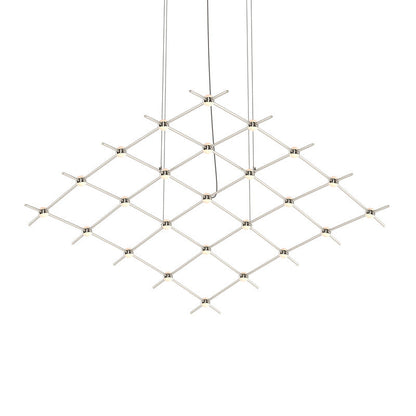 Verelune Aquarius Medius Pendant Light Metal & Acrylic 121.75"W x 50.5"D