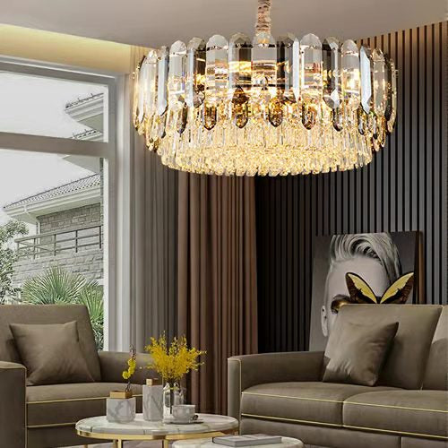 Luxury Smoke Gray K9 Crystal Chandeliers for Dining Room/Living Room