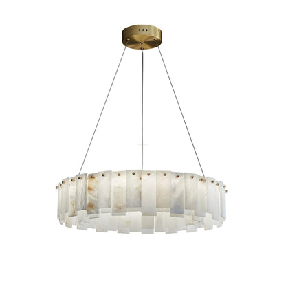 Halos Alabaster Round/Square Chandelier - Richardrider