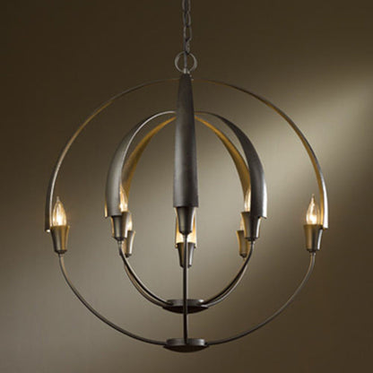 Avievyn Double Chandelier Metal 25.4"D
