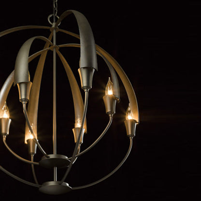 Avievyn Double Chandelier Metal 25.4"D