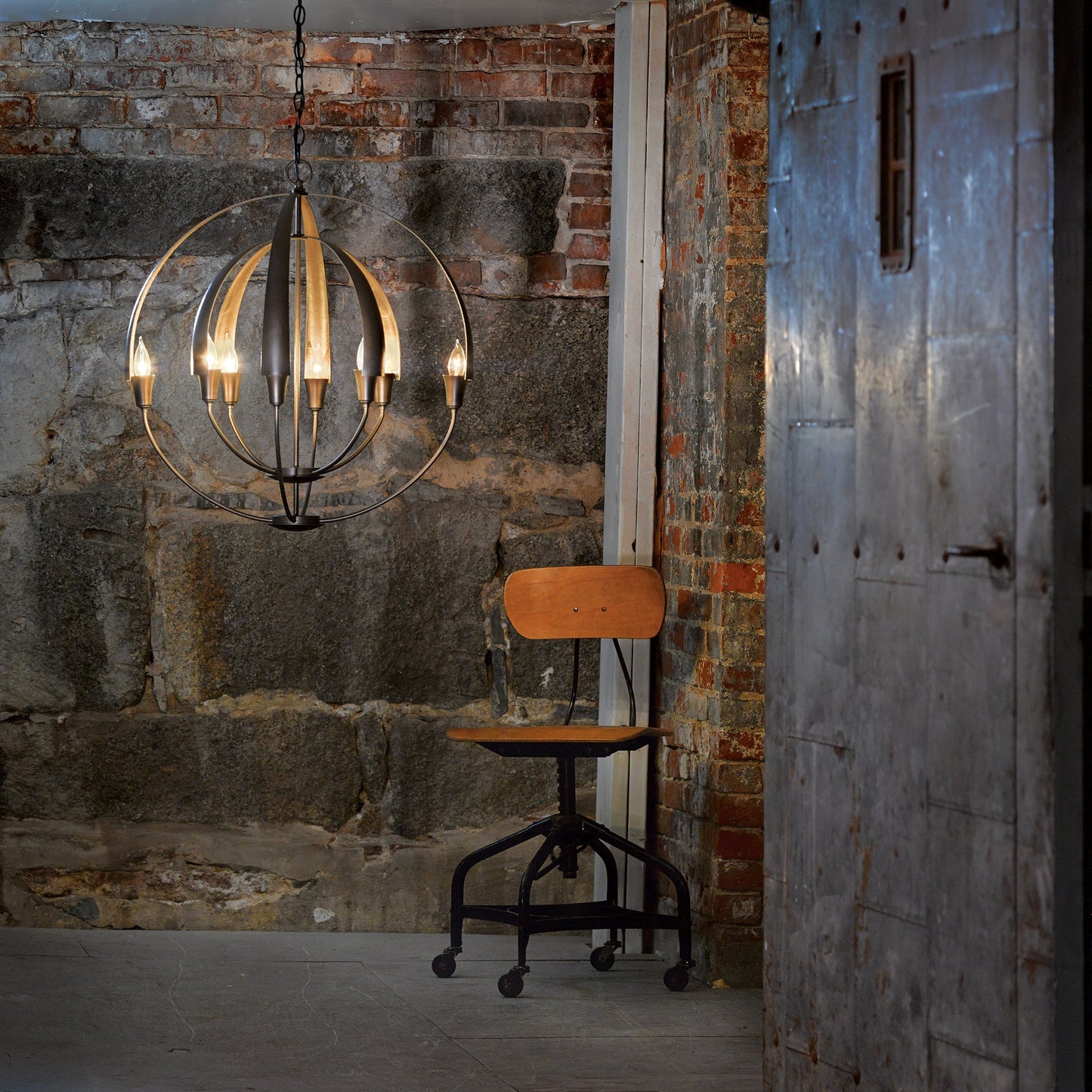 Avievyn Double Chandelier Metal 25.4"D