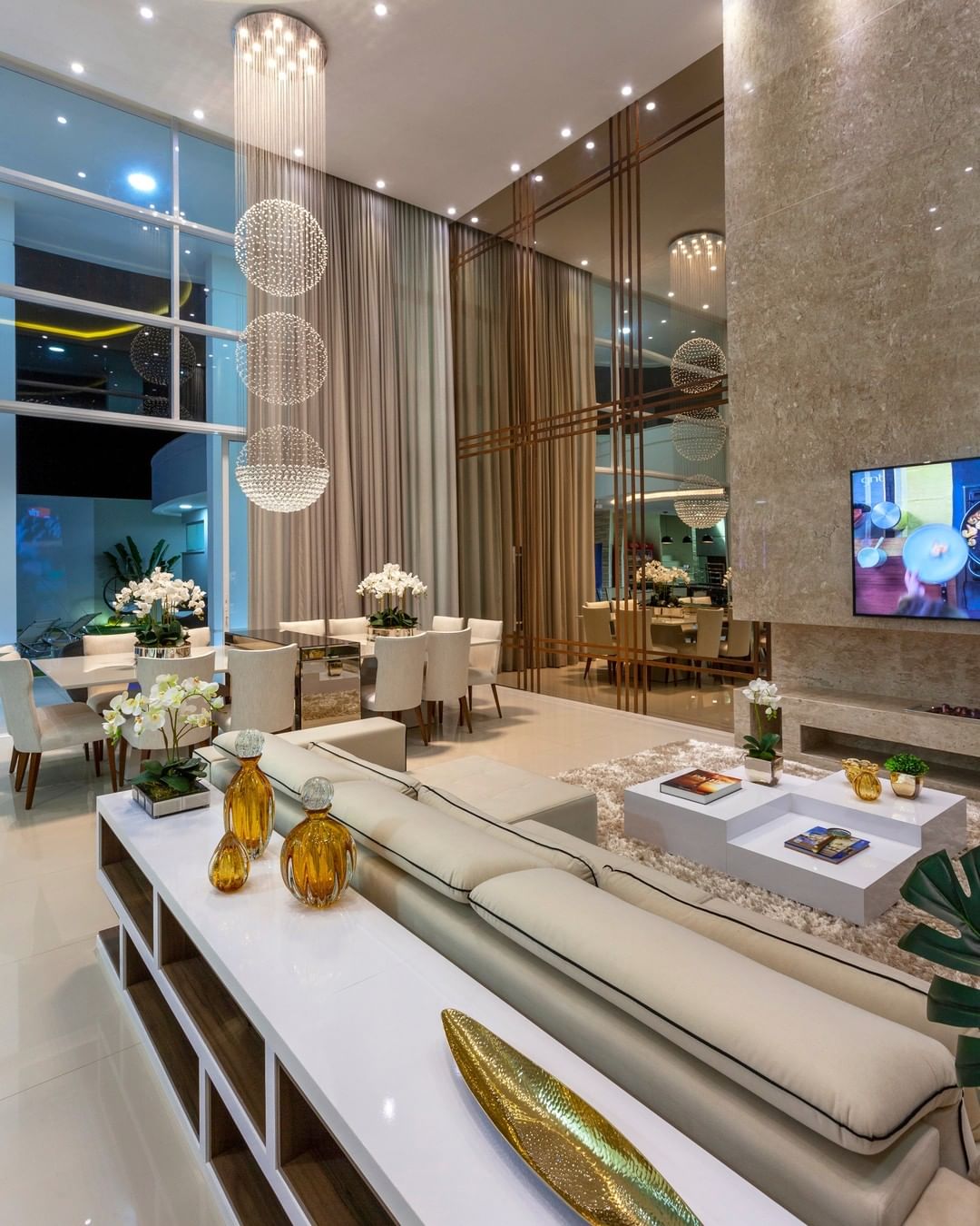 Extra Large Modern Three Balls Ceiling Crystal Chandelier For Staircase/Big-foyer, living room