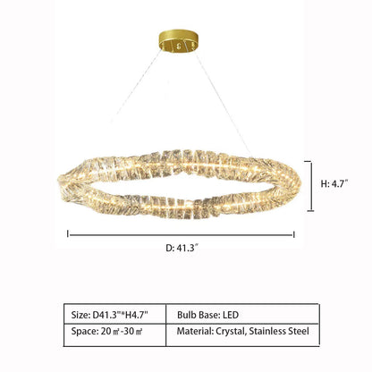 Post Modern Light Luxury Creative Crystal Chandelier for Living/Dining Room