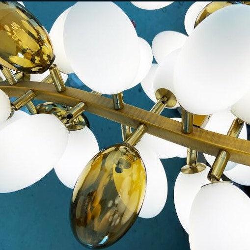 Large Branch Copper Chandelier with Grape Shape - Richardrider