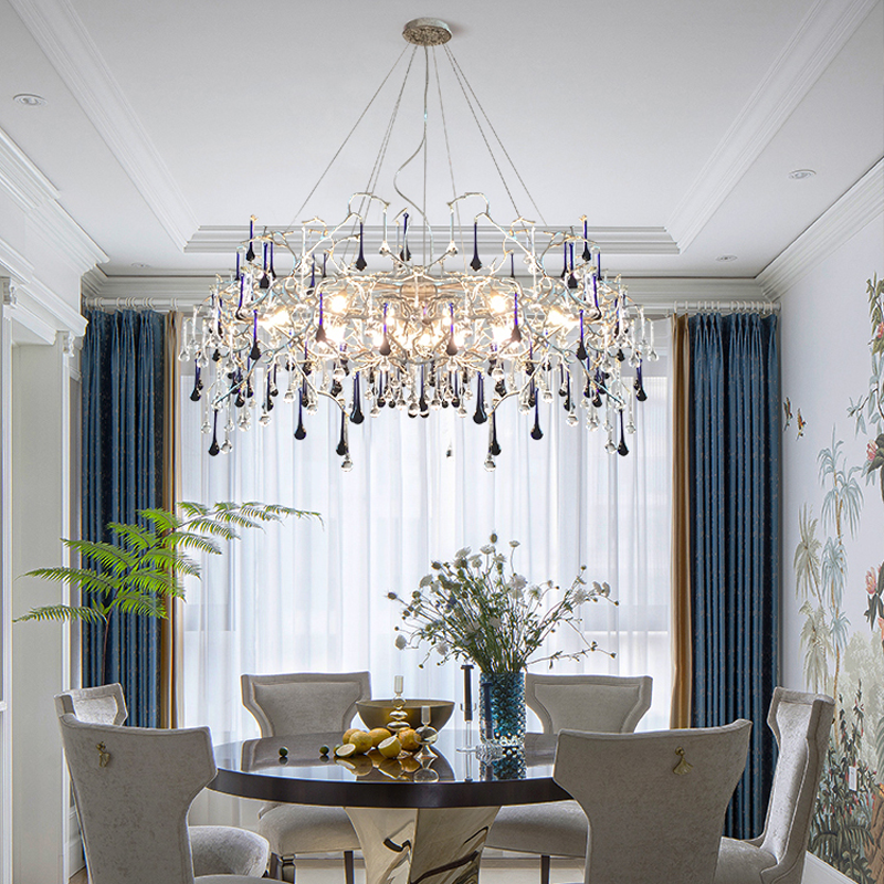 Iris Raindrop Crystal Branch Chandelier 31'' 39'' 47'' - Richardrider