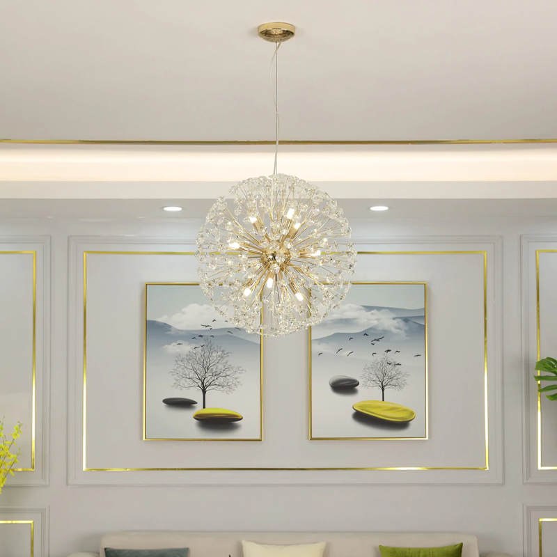 Dandelion Spherical Crystal Pendant Light - Richardrider