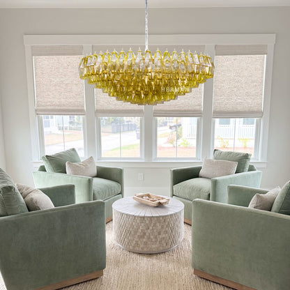 Venice Murano Glass Chandelier 35"