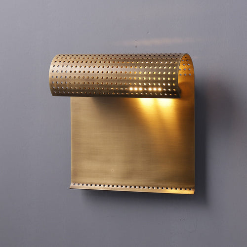 Scroll-I Wall Sconce Brass - Richardrider