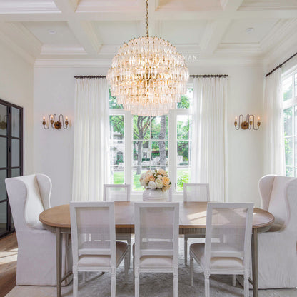 Clear Pallina Chandelier 28"