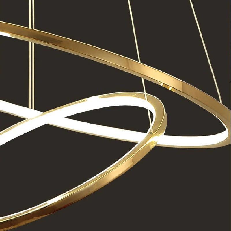 Multi Rings Modern Staircase Chandelier - Richardrider