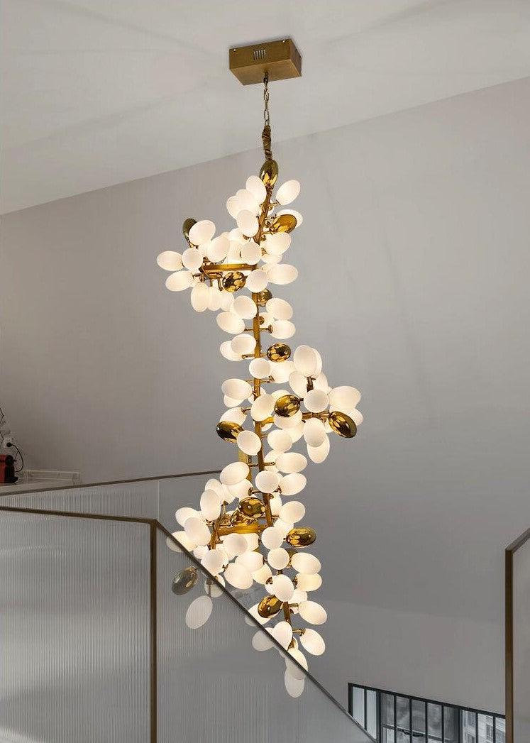 Large Branch Copper Chandelier with Grape Shape - Richardrider