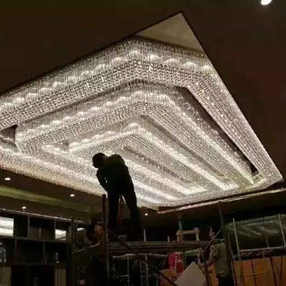 Large banquet hall chandelier