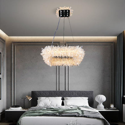 Derek Modern Crystal Cluster Square Chandelier - Richardrider