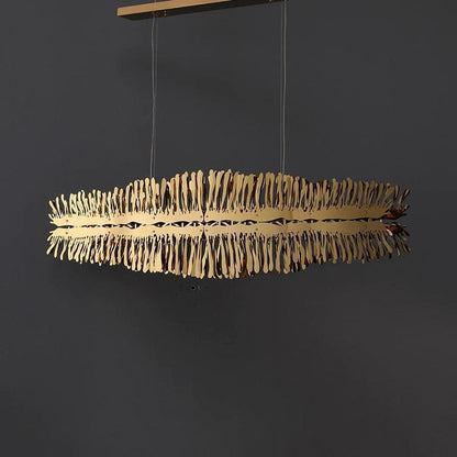 Clemo Island Gold Chandelier In Stainless Steel - Richardrider