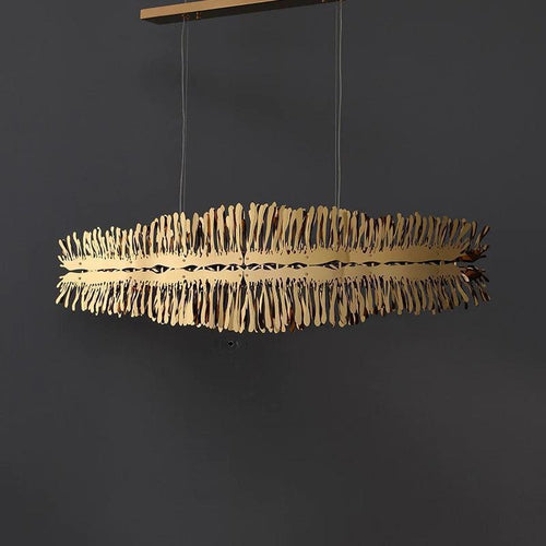 Clemo Island Gold Chandelier In Stainless Steel - Richardrider