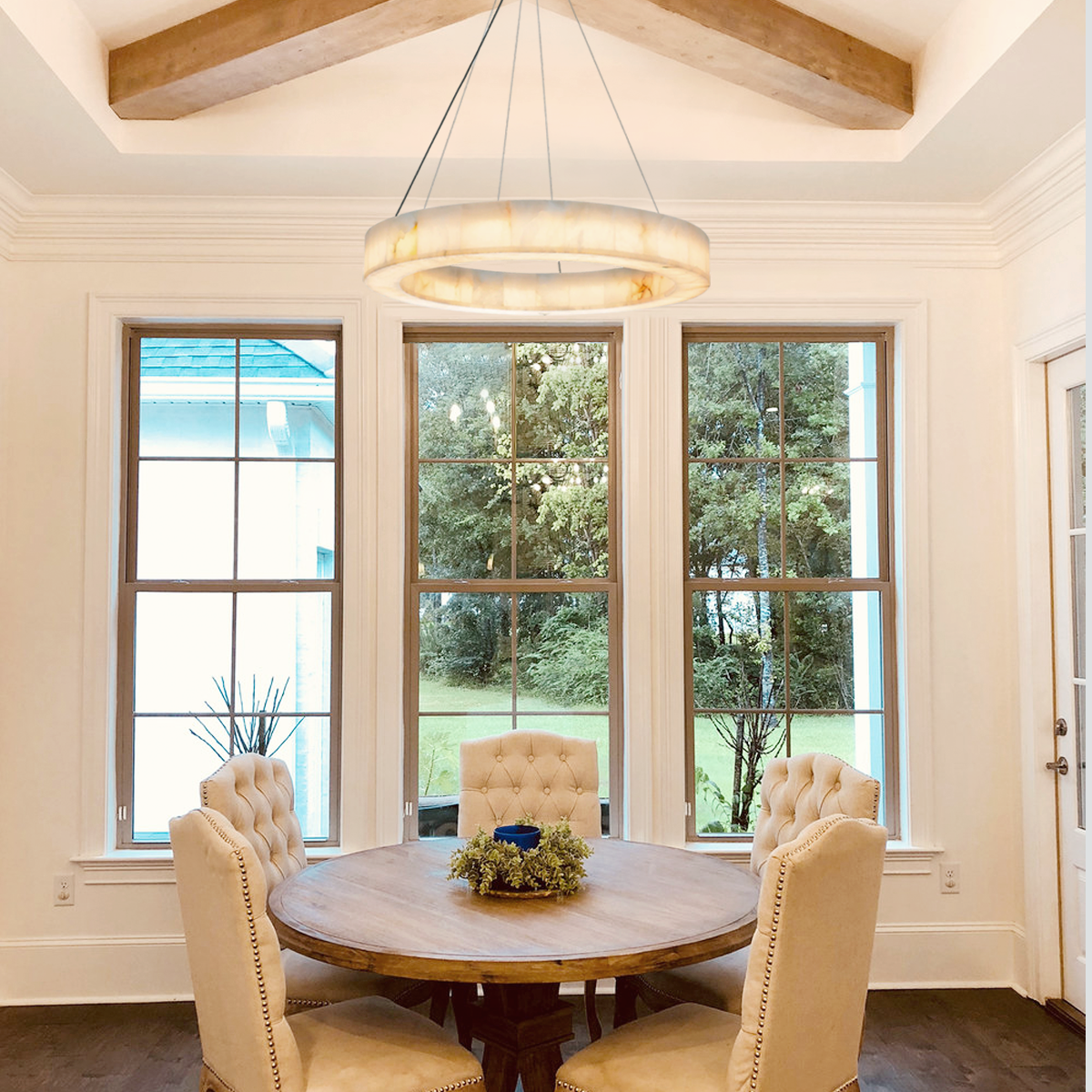 Alabaster Halo Ring Chandelier - Richardrider