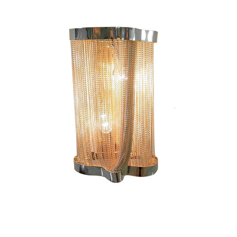 Ashley Aluminum Chain Tassel Wall Sconce - Richardrider