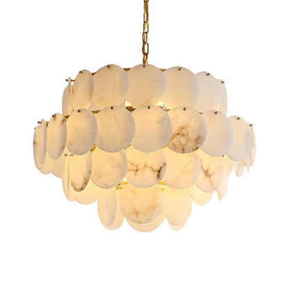 Alabaster Shell Brass Chandelier with 2/3/4/5/6 layer - Richardrider