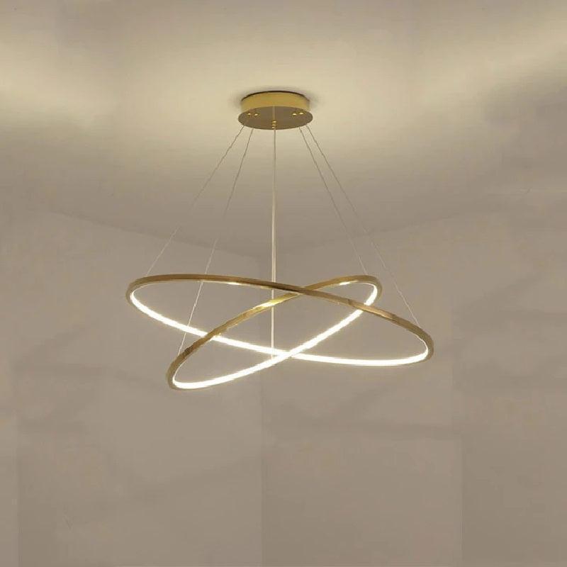 Multi Rings Modern Staircase Chandelier - Richardrider