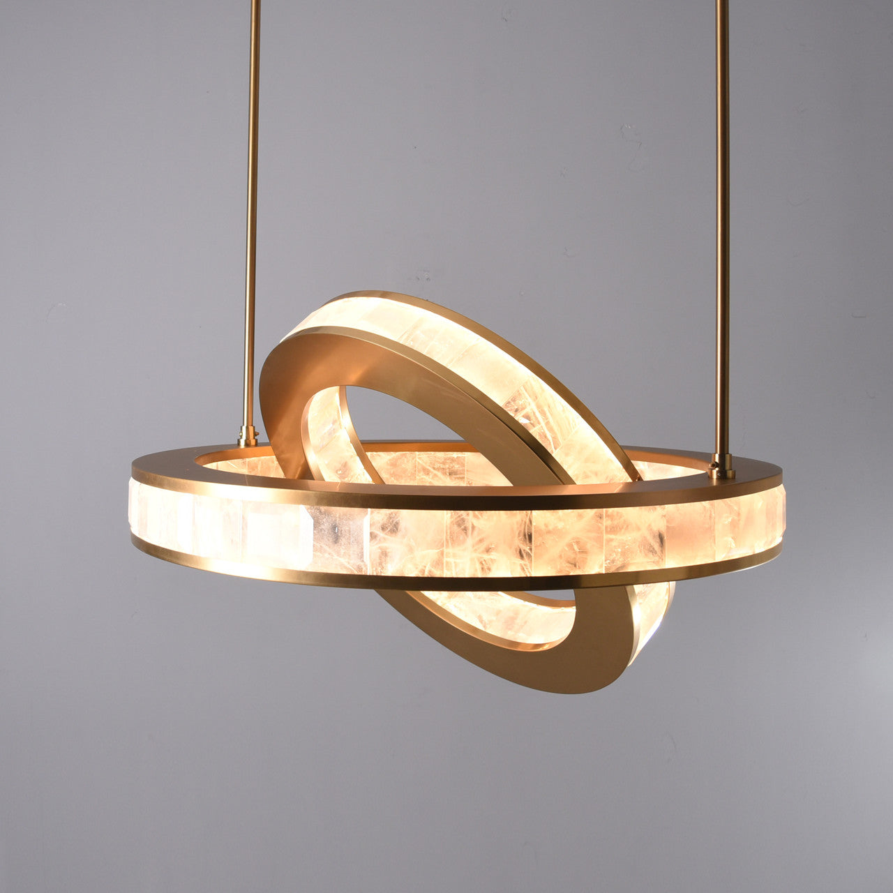 Rolantis -I Rock Crystal Pendant Brass - Richardrider