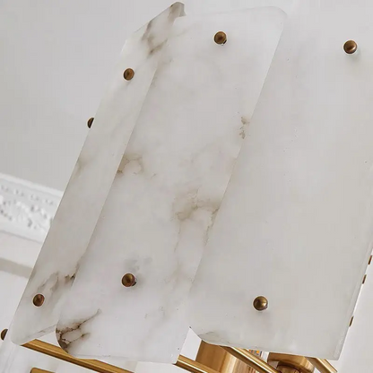 Alabaster Brass Dining Room Round Chandelier - Richardrider