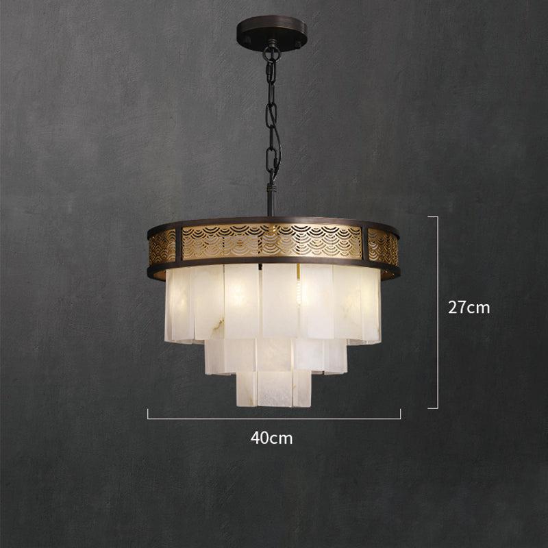 Marble Alabaster Lorry Multi-layer Classic Chandelier - Richardrider