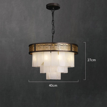 Marble Alabaster Lorry Multi-layer Classic Chandelier - Richardrider