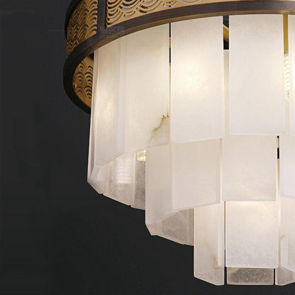 Marble Alabaster Lorry Multi-layer Classic Chandelier - Richardrider