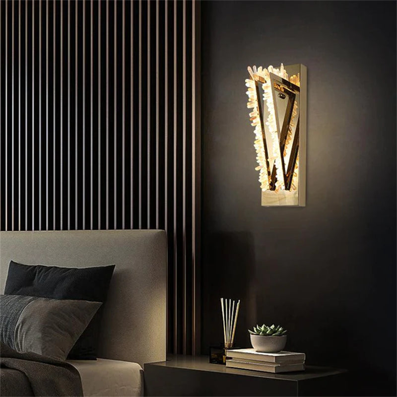 Cervine Wesley Rock Crystal Wall Sconce - Richardrider