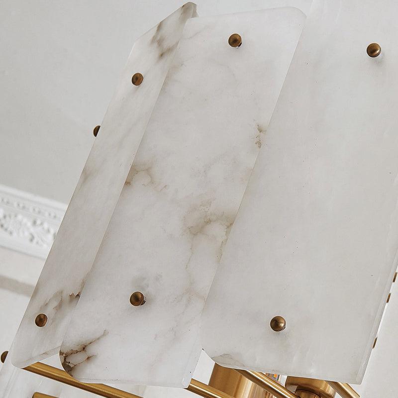 Alabaster Lorry Round Chandelier 20" 31" - Richardrider