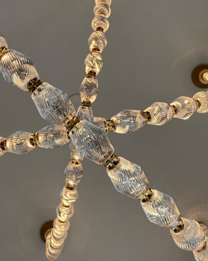 Creative Glass Pearl Necklace Pendnat Chandelier for Living/Dining Room/Staircase - Richardrider