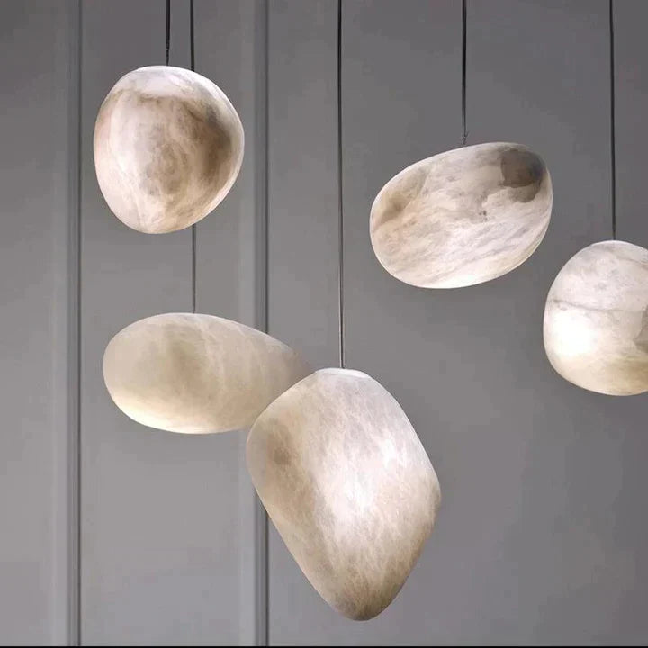 Alabaster Natural Stone Pendant, Creative Pendant Light - Richardrider