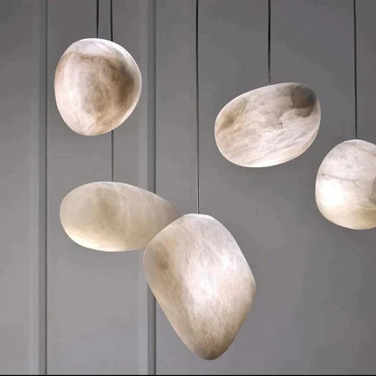 Alabaster Natural Stone Pendant, Creative Pendant Light - Richardrider