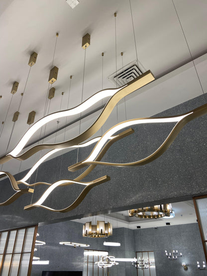 Modern Simple Aluminum Waving Chandelier - Richardrider