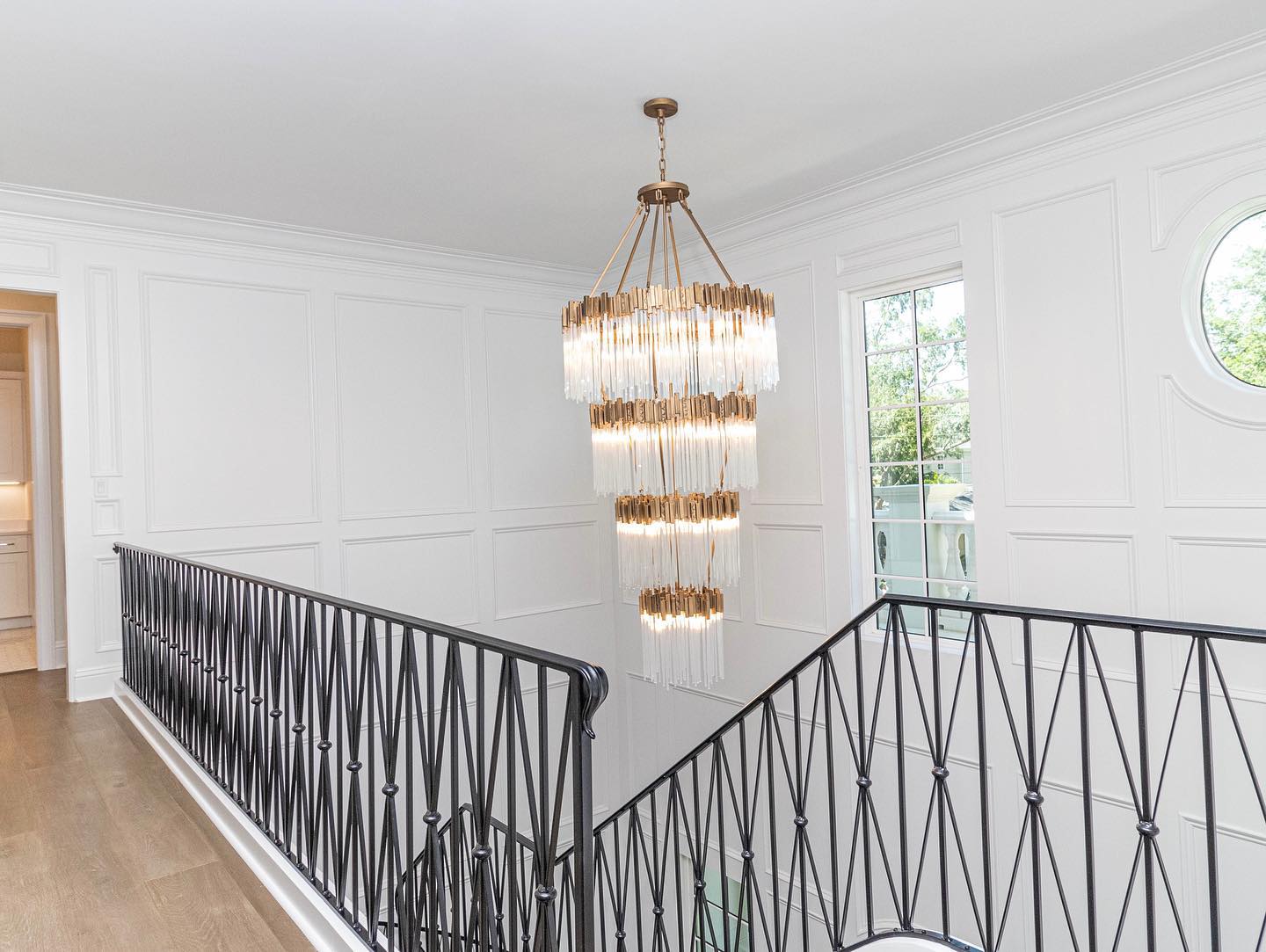 Large Elegant Multi-layers Glam Glass Chandelier for High-ceiling Staircase/Entryway/Living/meeting Room - Richardrider